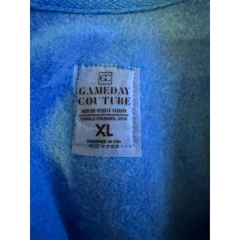 Gameday Couture Women's NFL Medium Blue Rhinestone Sweatshirt Detroit Lions - Picture 4 of 11